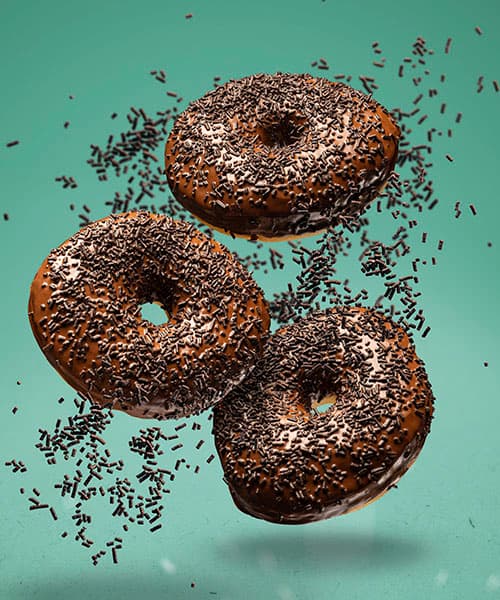 Imagen platillo Paquete de 3 donas de Chocolate